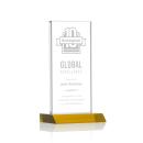 Stanley Amber Rectangle Crystal Trophy