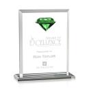 Latham Diamond Emerald Crystal Trophy