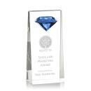 Stone Diamond Sapphire Towers Crystal Trophy