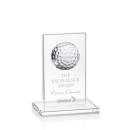 Spive Golf Clear Rectangle Crystal Trophy