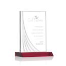Goldstein Liquid&trade; Red Rectangle Crystal Trophy