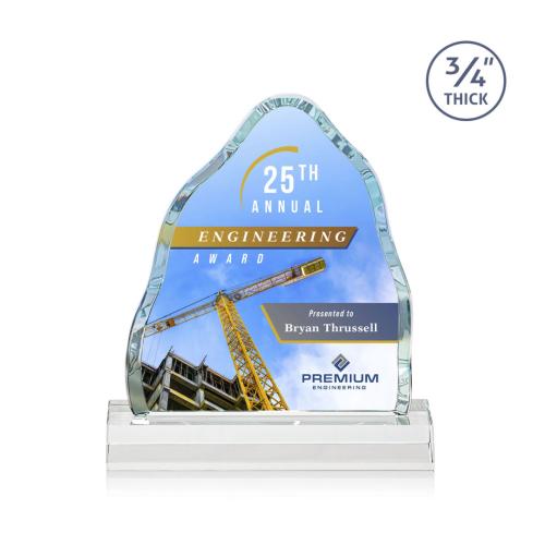 Awards and Plaques - Crystal Trophies - Hobbs Full Color Starfire Crystal Trophy