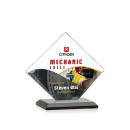 Latham Full Color Black Crystal Trophy