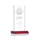 Stanley Red Rectangle Crystal Trophy