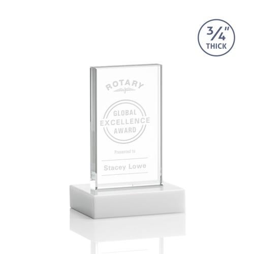 Awards and Plaques - Crystal Trophies - Barlow Fagan Rectangle Crystal Trophy