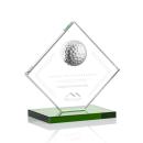 Humphrey Golf Green Globe Crystal Trophy