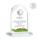 Cortez Golf Full Color Starfire Globe Crystal Trophy