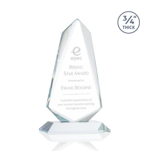 Awards and Plaques - Crystal Trophies - McMullen Clear Unique Crystal Trophy
