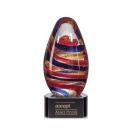 Stallings on Half Round Base Black Tear Drop Glass Trophy