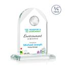 Cortez Full Color Starfire Globe Crystal Trophy