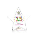 Jewell Star Full Color Gold Acrylic Trophy