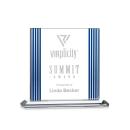 Barker Deep Etch Rectangle Crystal Trophy