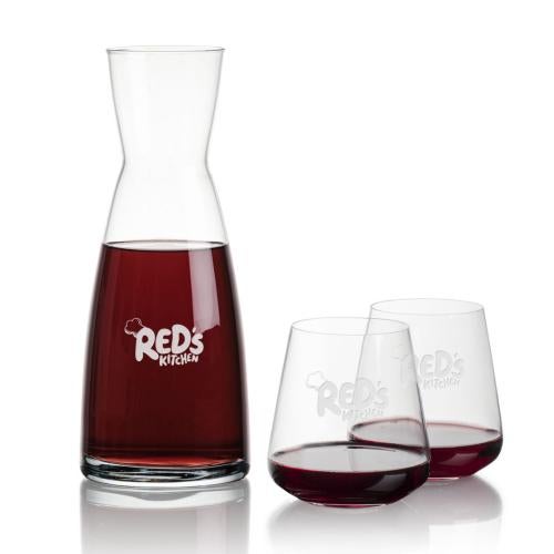 Custom Barware Glasses - Carafes - Ashby Carafe & Norris Stemless