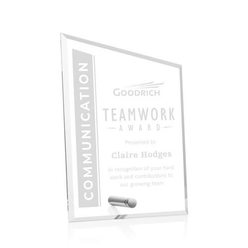 Awards and Plaques - Acrylic Trophies - Jewell Peak Silver Peaks Acrylic Trophy