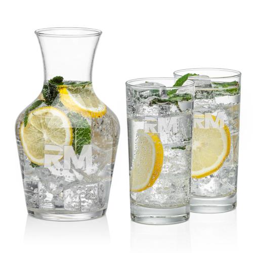 Custom Barware Glasses - Carafes - Summit Carafe & Russell Beverage