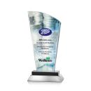 Pollard Full Color Black Peaks Crystal Trophy