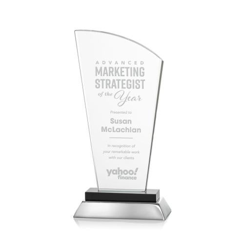 Awards and Plaques - Crystal Trophies - Pollard Black Peaks Crystal Trophy