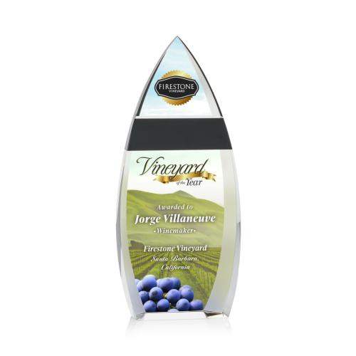 Awards and Plaques - Crystal Trophies - Terry Full Color Peaks Crystal Trophy