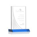 Goldstein Liquid&trade; Sky Blue Rectangle Crystal Trophy