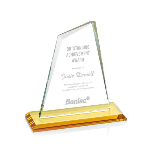 Awards and Plaques - Crystal Trophies - Summit Amber Peaks Crystal Trophy