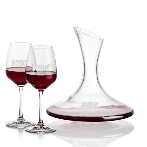 Custom Barware Glasses - Carafes - Godfrey Carafe & Burrell Wine