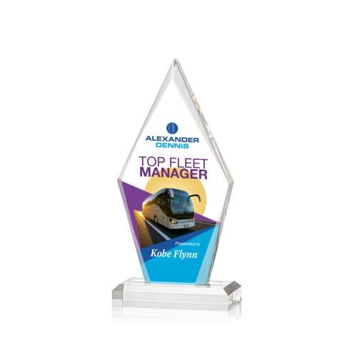 Awards and Plaques - Acrylic Trophies - McKinley Full Color Acrylic Trophy
