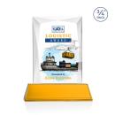 Cassidy Full Color on Helton Base Amber Rectangle Crystal Trophy
