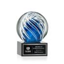 Truong on Plated Crystal Base Black Globe Glass Trophy