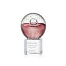 Carrasco Globe on Square Crystal Base Glass Trophy