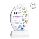 Oakes Full Color on Helton Base Fagan Flame Crystal Trophy