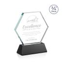 Pagan on Helton Black Polygon Crystal Trophy
