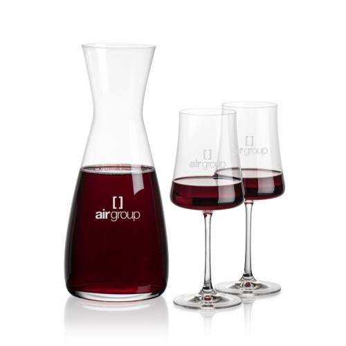 Custom Barware Glasses - Carafes - Cabral Carafe & Yoder Wine