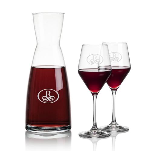 Custom Barware Glasses - Carafes - Ashby Carafe & Jensen Wine