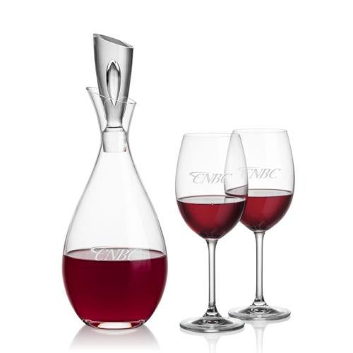 Custom Barware Glasses - Carafes - Pickett Decanter & Flynn Wine