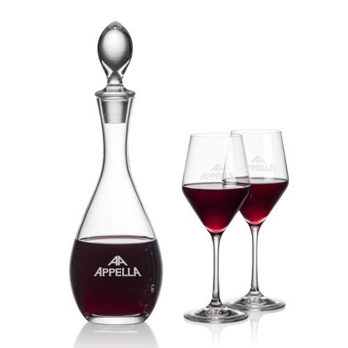 Custom Barware Glasses - Carafes - Hastings Decanter & Jensen Wine