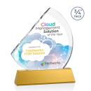 Yanez Full Color on Helton Amber Peaks Crystal Trophy