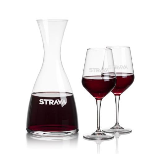 Custom Barware Glasses - Carafes - Daugherty Carafe & Nixon Wine