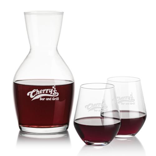 Custom Barware Glasses - Carafes - Whittington Carafe & Stahl Stemless