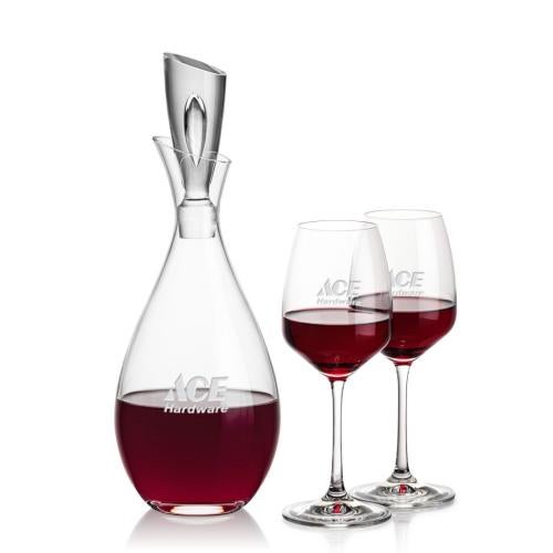 Custom Barware Glasses - Carafes - Pickett Decanter & Burrell Wine