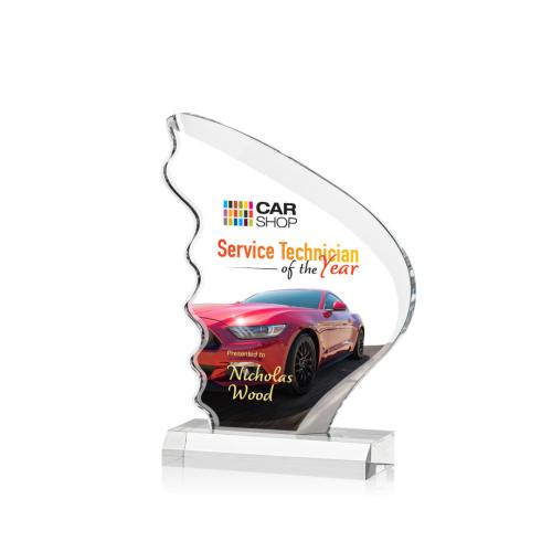 Awards and Plaques - Acrylic Trophies - Rodriguez Full Color Unique Acrylic Trophy