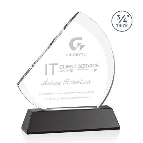 Awards and Plaques - Crystal Trophies - Yanez on Helton Black Peaks Crystal Trophy