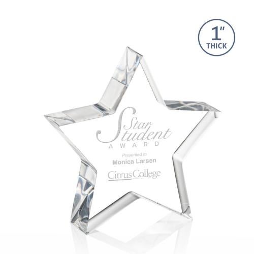 Awards and Plaques - Acrylic Trophies - Olsen Star Acrylic Trophy