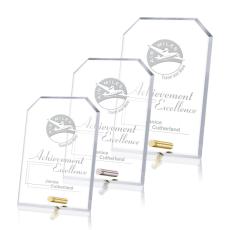 Manning Clipped Rectangle Crystal Trophy - Crystal Trophies