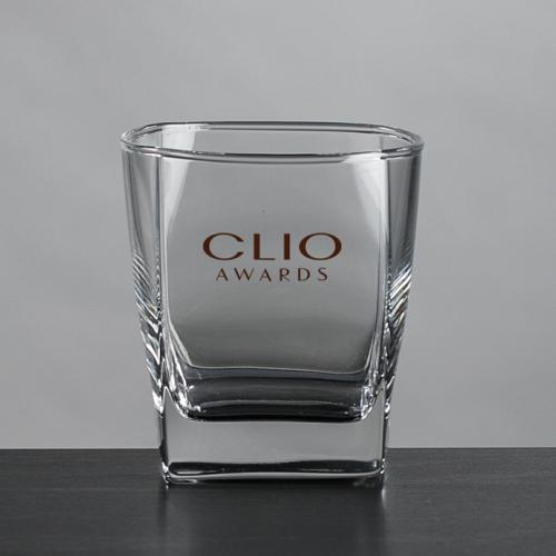 Custom Barware Glasses - Whisky Glasses - Sterling OTR/DOF - Imprinted