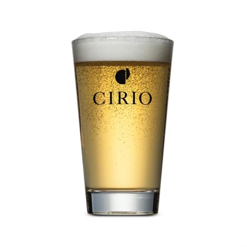 Custom Barware Glasses - Beer Glasses - Summerhill Heavy Sham Glass - Imprinted