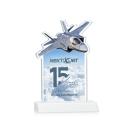 Top Gun Full Color Fagan Unique Crystal Trophy