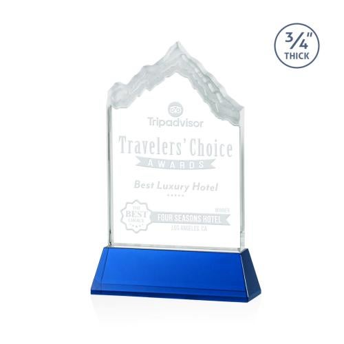 Awards and Plaques - Crystal Trophies - McGinnis on Helton Blue Peaks Crystal Trophy