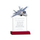 Top Gun Red Unique Crystal Trophy