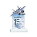 Top Gun Full Color Clear Unique Crystal Trophy