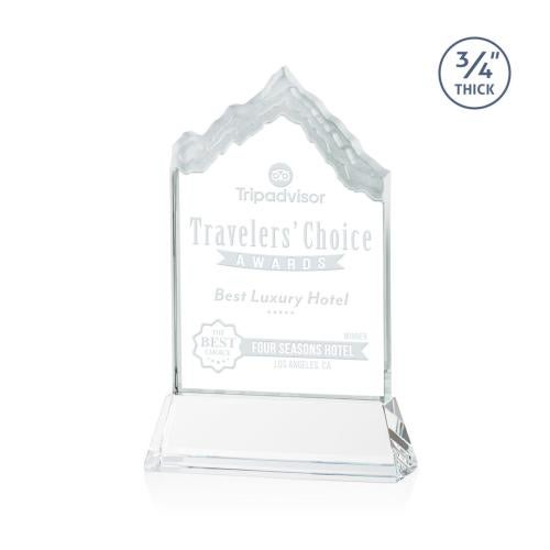 Awards and Plaques - Crystal Trophies - McGinnis on Helton Starfire Peaks Crystal Trophy